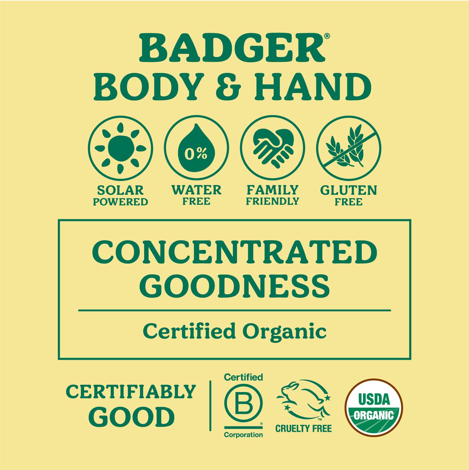 Badger - Foot Balm, Peppermint & Tea Tree, Heel Balm for Dry Cracked Feet, Certified Organic, Foot Balm with Essential Oils, Extra Virgin Olive and Jojoba Oils, 0.75 oz