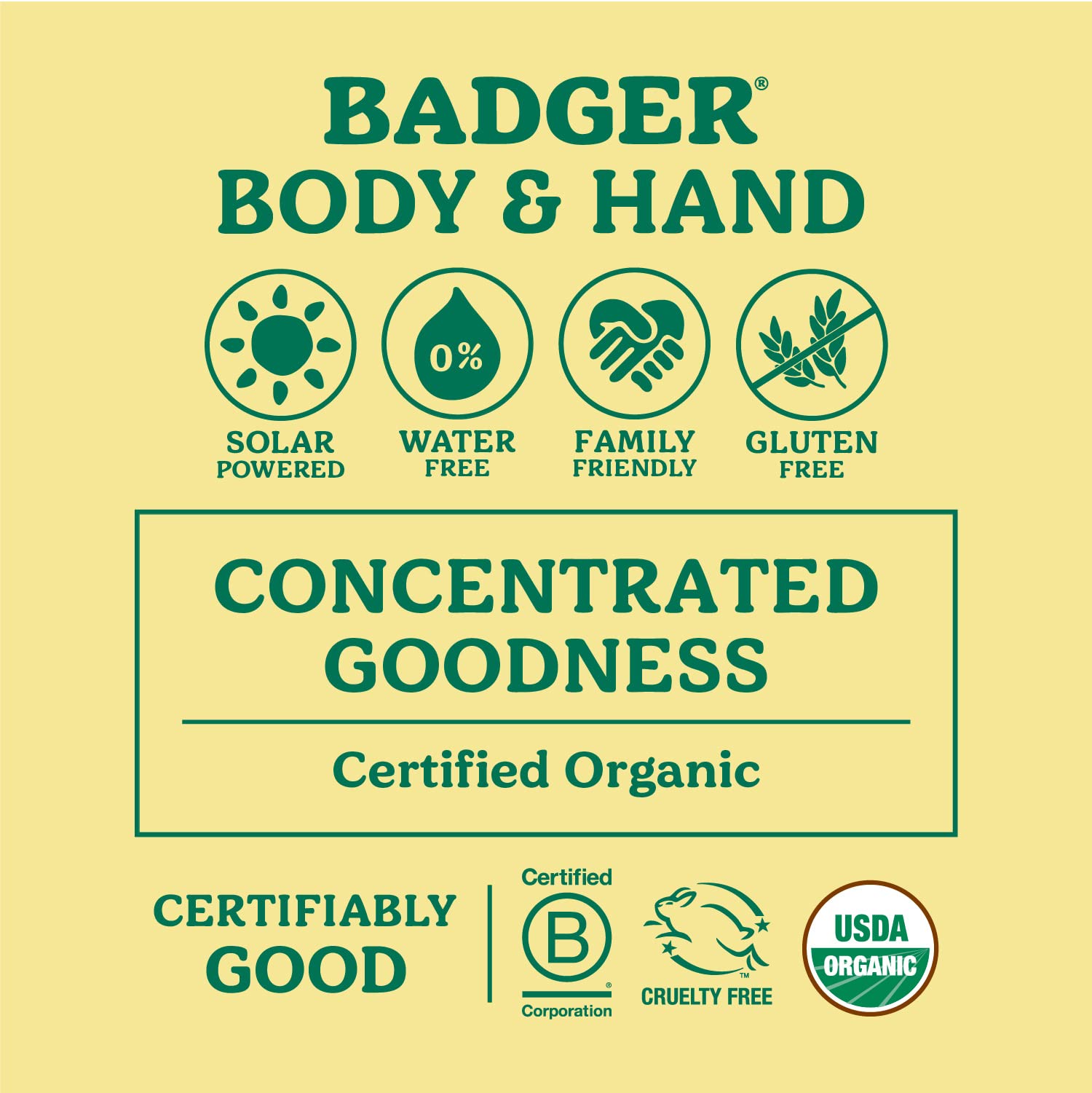 Badger Foot Balm, Organic Tea Tree & Olive Oil Foot Care for Dry Cracked Heel Repai, 2 oz Cream