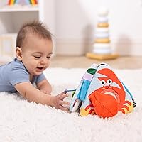 Melissa & Doug Ocean Tummy Time Triangle Infant Baby Toy, Soft Sensory Toy with Textures, Mirror, Floor Toy for Newborns to Ages 6 Months