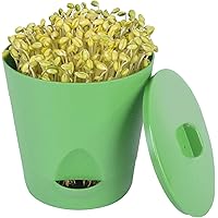 Bean Sprouts Pot, Seed Bean Sprouter Plant Grow Pot, Green Health Bean Sprouting Device. Include Inner Bucket, Food Grad PP Material