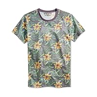 Momentus Mens Floral Graphic T-Shirt