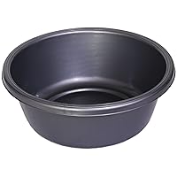 Ybm Home Round Plastic Wash Basin 1151, 13 inch Holds like 3 Gallons (1, Gray)