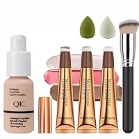Contour Beauty Wand,Liquid Face Concealer Contouring Highlighter Blusher Stick with Cushion Applicator, Full Coverage Foundation,Blush Contour Bronzer Wand, Natural Lightweight Face Shades Stick