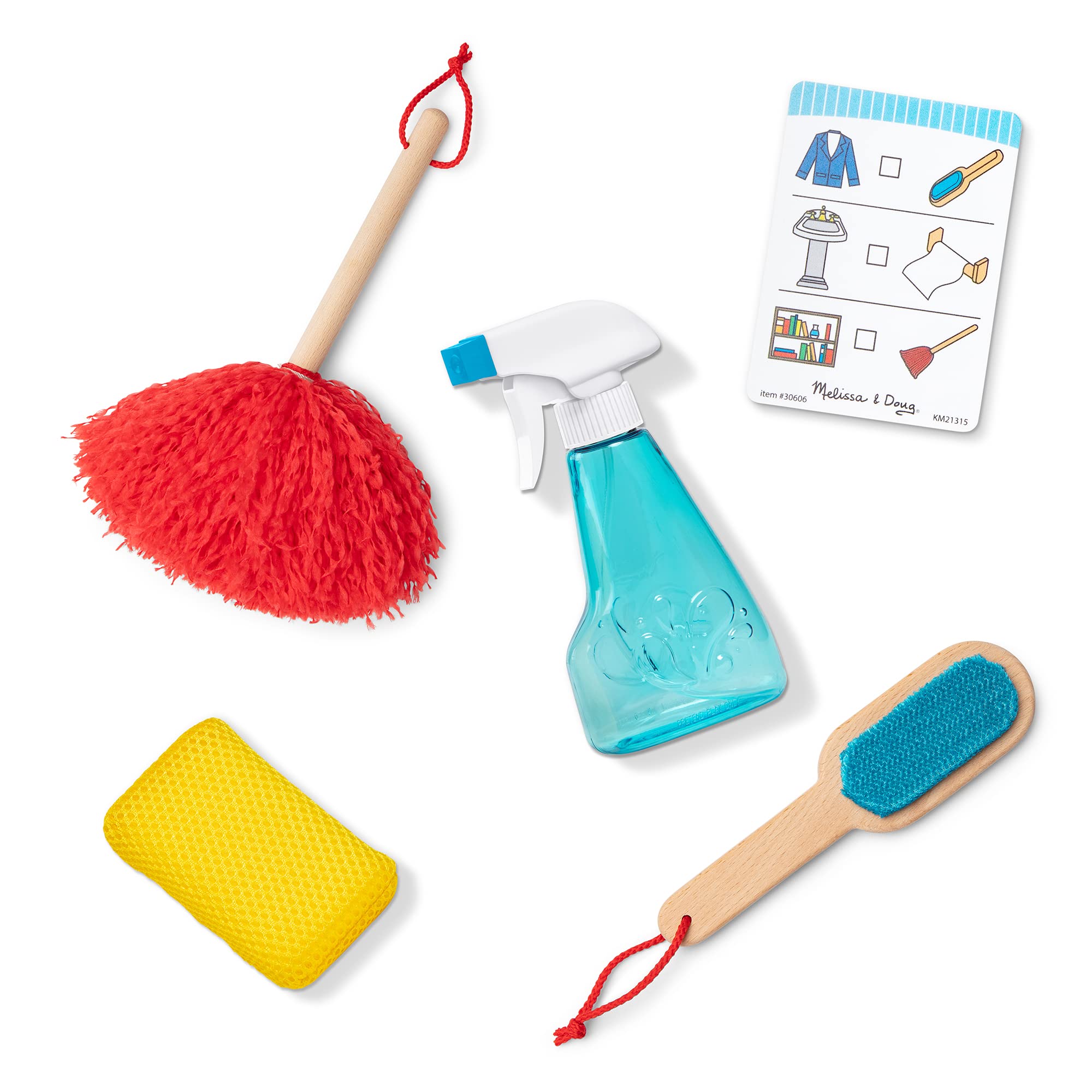 Melissa & Doug Deluxe Sparkle & Shine Cleaning Play Set (11 Pieces) - FSC-Certified Materials