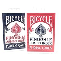 Bicycle Pinochle Playing Cards Jumbo Index 2 Decks