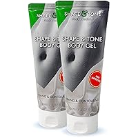 Skin Firming and Toning Body Moisturizing Anti Cellulite Gel Cream by Shape and Tone (2 TUBES)