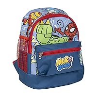 Avengers Trekking Style Backpack - Multicoloured - 23 x 27 x 15 cm - Made of Polyester - Children's Backpack with Various Pockets - Adjustable Belt and Handles - Original Product Designed in Spain,,