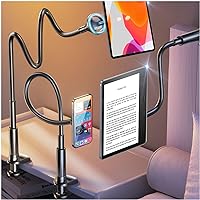 LISEN for Magsafe Phone Holder for Bed, Long Arm Kindle Holder for Bed Desk iPad Gooseneck Cell Phone Stand Mount Tablet Phone Holder for Recording fits iPhone 15 Pro Plus 14 13 Kindle iPad S24