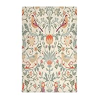 ALAZA William Morris Flowers Floral Prints11 Kitchen Towels Absorbent Dish Towels Soft Wash Clothes for Drying Dishes Cleaning Towels for Home Decorations Set of 4, 28 X 18 Inch