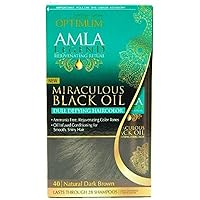Care Amla Legend Miraculous Oil Dull Defying Hair Color, 40 Natural Dark Brown 1 ea (Pack of 4)