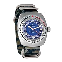 Vostok Amphibian Automatic Mens Wristwatch Self-Winding Diver Amphibia Case Wrist Watch 090406