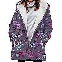 Women's Winter Coats Long Length Coat Warm Shaggy Down Hooded Button Coat Jacket Y2K, S-3XL