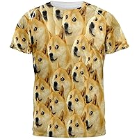 Doge Meme All Over Adult T-Shirt