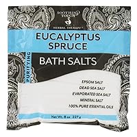 Soothing Touch Spruce Bath Salts Pouch, Eucalyptus, 8 Ounce