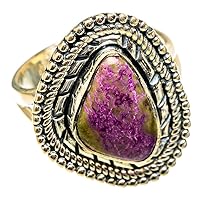 Ana Silver Co Stichtite Ring Size 7.5 (925 Sterling Silver) - Handmade Jewelry, Bohemian, Vintage RING122069