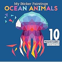 My Sticker Paintings: Ocean Animals: 10 Magnificent Paintings (Happy Fox Books) For Kids 6-10 - Jellyfish, Dolphins, Penguins, Sharks, and More, with 30 to 140 Removable, Reusable Stickers per Design My Sticker Paintings: Ocean Animals: 10 Magnificent Paintings (Happy Fox Books) For Kids 6-10 - Jellyfish, Dolphins, Penguins, Sharks, and More, with 30 to 140 Removable, Reusable Stickers per Design Paperback Spiral-bound