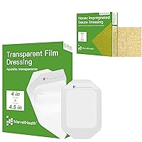 Transparent Film Dressing & Honey Impregnated Gauze Dressing, Highly Breathable & Comfortable