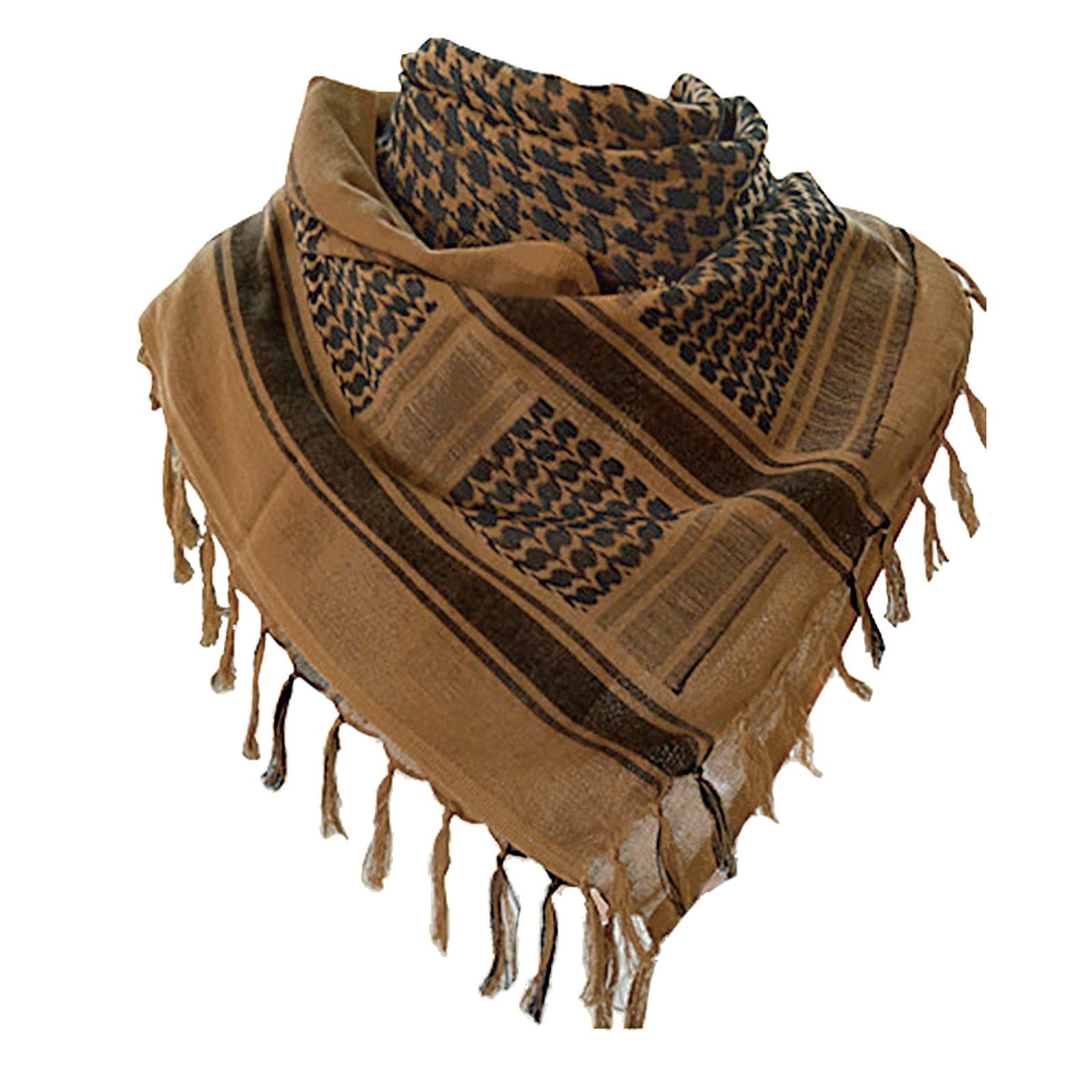 Buy Solid Plain Black Shemagh Tactical Desert Scarf Keffiyeh at