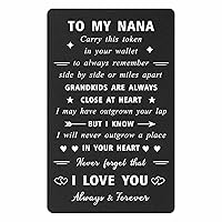 Nana Gifts from Grandkids - Nana Birthday Card, Grandkids Are Always Close At Heart - I Love You Nana Gifts for Christmas from Grandchild, Mothers Day