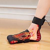 Red Light for Foot & Body, 640nm&660nm&880nm Infrared Light Belt for Foot and Ankle, Light Wavelength&Temp Adjust, 3 Pulse Mode, 10/20/30min Timer