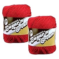 Sugar'N Cream Yarn - Solids-Country Red