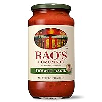 Rao's Homemade Tomato Basil Sauce, 32oz, Tomato Sauce, All Purpose, Keto Friendly Pasta Sauce, Premium Quality, Tomatoes from Italy and Basil