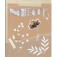 Aesthetic Notebook Journal: Aesthetic Floral Collage Notebook- Dotted Bullet Journal- Cute Notebook Journal
