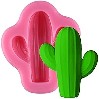 Cactus Summer Beach Party Fondant Silicone Tray for Sugarcraft, Cupcake Topper, Jewelry Making, Polymer Clay Crafting Projects