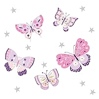 Bedtime Originals Wall Decals, Butterfly Kisses, Multicolor