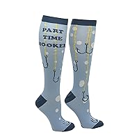 Crazy Dog T-Shirts Funny Compression Socks for Dad Hilarious Fathers Day High Socks for Men