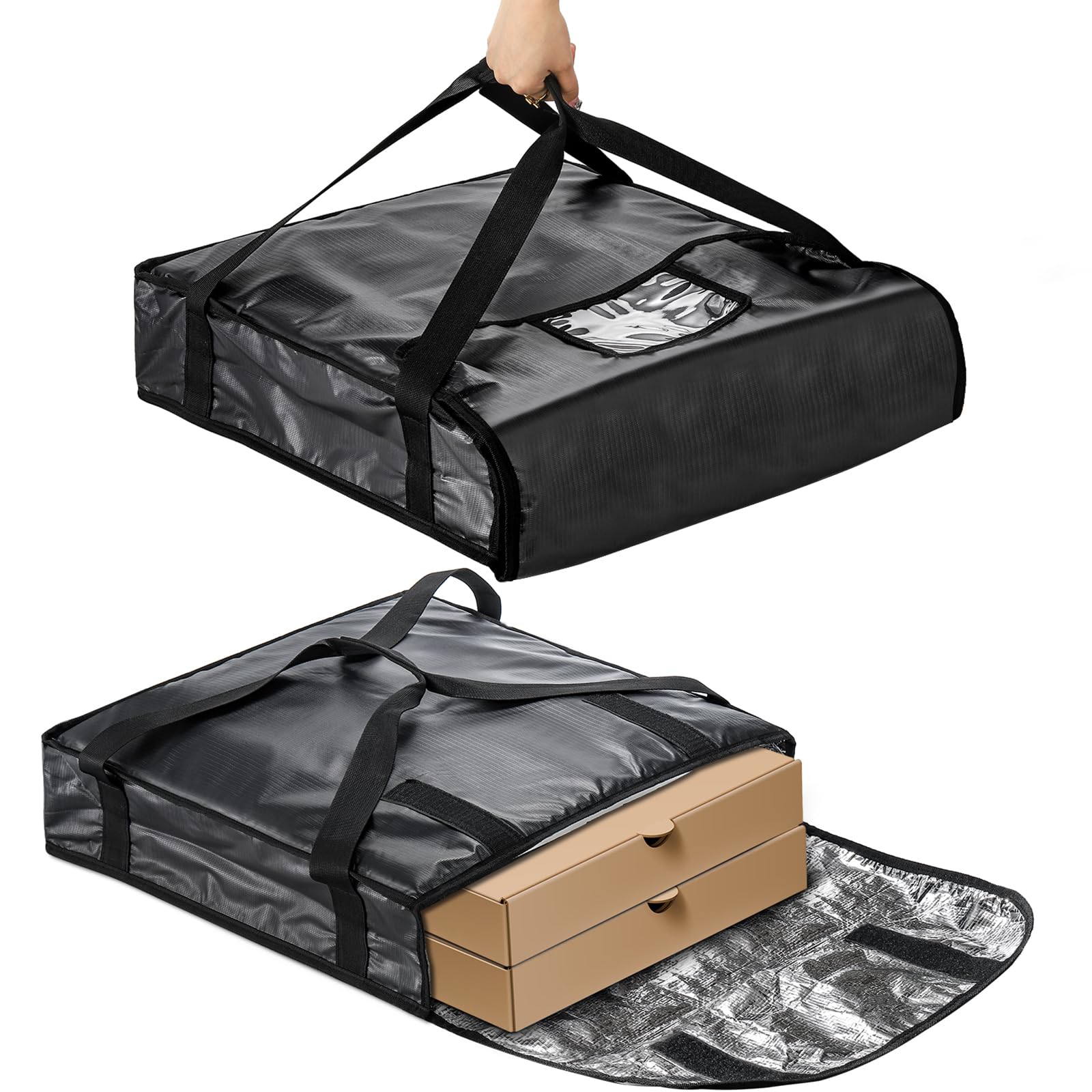 22″ x 22″ Pizza Delivery Bag with the Capacity of Two 20″ Pizza Boxes –  Omcan