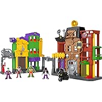 Fisher-Price Imaginext DC Super Friends Batman Toy, Crime Alley Playset with Figures & Accessories for Preschool Kids Ages 3+ Years