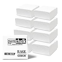 Bear KompleX Superior Gym Chalk Blocks - 8pk of 56 Gr Blocks - Keeps Hands Dry - Train Harder for Longer - Prevent Blisters & Slippage - Chalk for