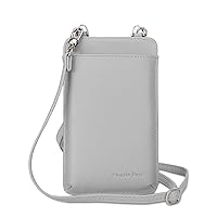 Pomelo Best Women's Small Leather Shoulder Bag Mini Shoulder Bag Ultra-Thin for Phone Holder and Card Holder