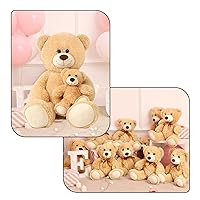 MorisMos Giant Teddy Bear Mommy and Baby Bear, with 14 Pieces Teddy Bears Plush Stuffed Animals