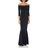 Norma Kamali Women's Off Shoulder Fishtail Gown Raw Edge