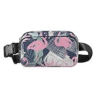 Abstract Flamingo Fanny Packs for Women Men Belt Bag with Adjustable Strap Fashion Waist Packs Crossbody Bag Waist Pouch Waist Packs Hip Bumbags for Travelling