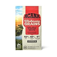 ACANA Wholesome Grains Dry Dog Food, Red Meat and Grains, Gluten Free, Beef, Pork, and Lamb Recipe, 22.5lb