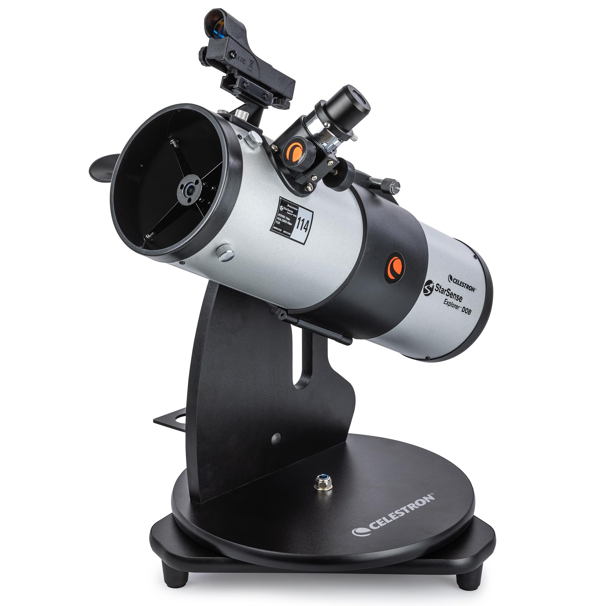 Celestron – StarSense Explorer 114mm Tabletop Dobsonian Smartphone App-Enabled Telescope – Works with StarSense App to Help You Find Nebulae, Planets & More – iPhone/Android Compatible