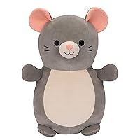 Squishmallows HugMees Original 14-Inch Misty Grey Mouse - Large Ultrasoft Official Jazwares Plush