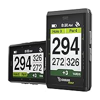 Golf Swami Max Handheld GPS Unit - Rangefinder Golf GPS with Oversized Large Color Screen for Measuring Golf Distances, Black