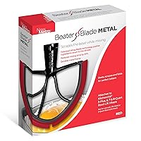 New Metro Design XL-MAX Metal Beater Blade, works with KitchenAid 5+, 6, 7, 8-Quart Stand Mixers, Red