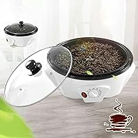 Electric Coffee Grains, Popcorn Machine, 1200 W, 110 V / 220-240 V, Temperature Adjustment of 0-240 ℃, for Soybean and Peanut Seeds Adjustment