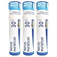 Boiron Natrum Muriaticum 30c Homeopathic Medicine for Runny Nose - Pack of 3 (240 Pellets)
