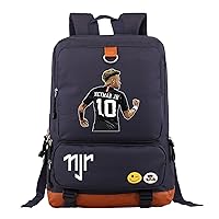 Teen Neymar Travel Rucksack-PSG Large Laptop Knapsack Casual Waterproof Bookbag for Student
