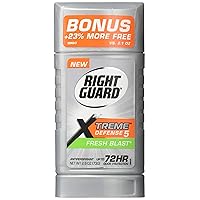 Right Guard Xtreme Defense 5 Anti-Perspirant & Deodorant, Fresh Blast 2.6 Oz (Packs of 5)