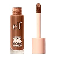 e.l.f. Halo Glow Liquid Filter, Complexion Booster For A Glowing, Soft-Focus Look, Infused With Hyaluronic Acid, Vegan & Cruelty-Free, 7 Deep/Rich