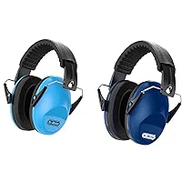 Dr.meter Ear Muffs for Noise Reduction, Blue+Dark Blue