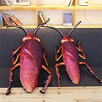 Polypropylene Creative 3D Cockroach Plush Pillow Animal Insect Funny Home Sofa Car Decoration Party Favors Throw Pillow Gifts for Boys and Girls (13.8''(35cm))