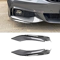 2 PCS Auto Front Bumper Side Splitter Cover,Spoiler Flap,Car Front Side Cover,Compatible with BMW 4 Series F32 F33 F36 M-Tech 2014-2020,Carbon Fiber Pattern